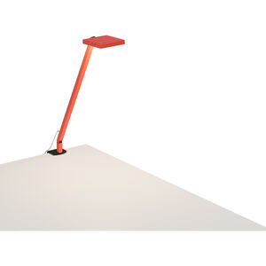 Focaccia Solo 7.00 watt Matte Fire Red Clamp Desk Lamp Portable Light